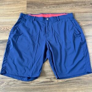 Redvanly Hanover Pull On Shorts Men XXL Navy Blue Golf Performance Stretch Chino